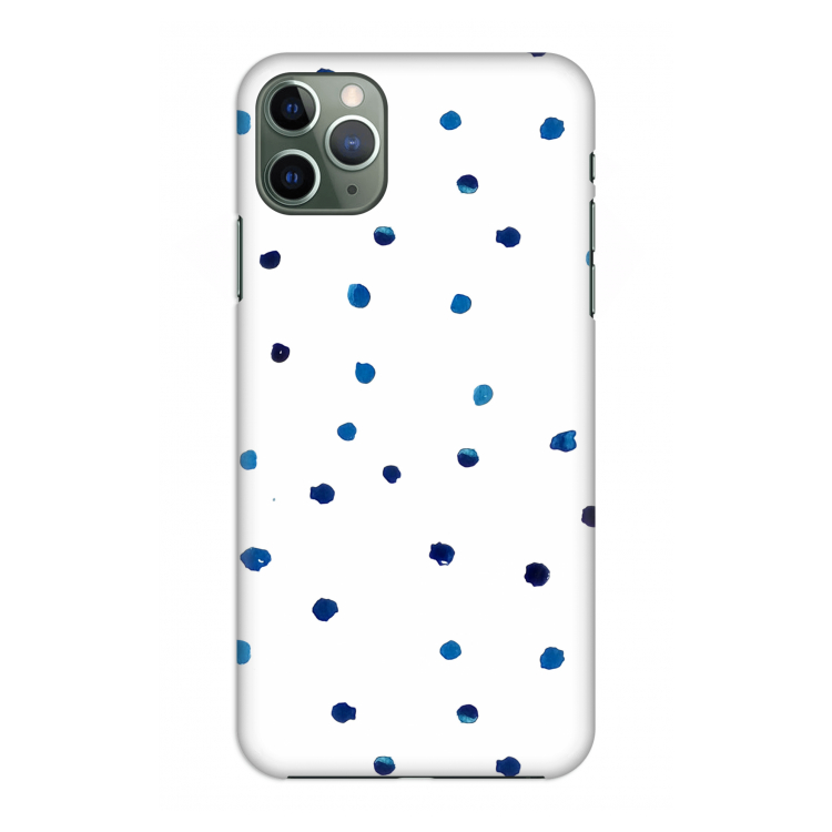 CaseCompany Blauwe stippen: Volledig geprint iPhone 11 Pro Max Hoesje