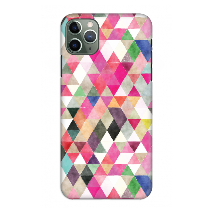 CaseCompany Gekleurde driehoekjes: Volledig geprint iPhone 11 Pro Max Hoesje