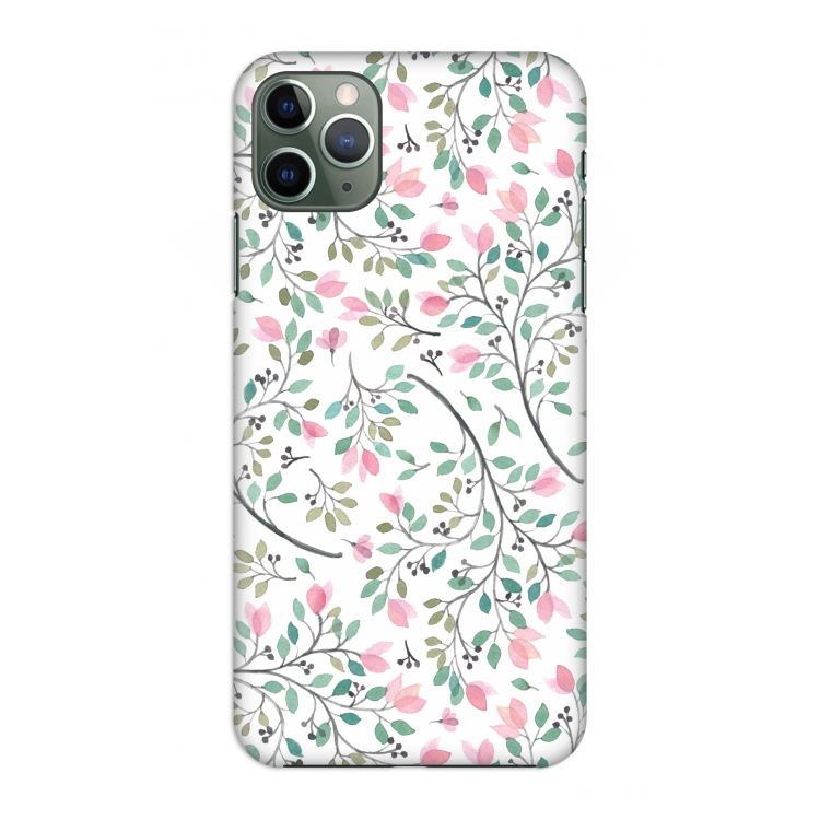 Sierlijke bloemen: Volledig geprint iPhone 11 Pro Max Hoesje