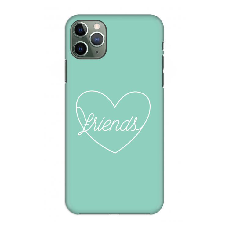 CaseCompany Friends heart pastel: Volledig geprint iPhone 11 Pro Max Hoesje