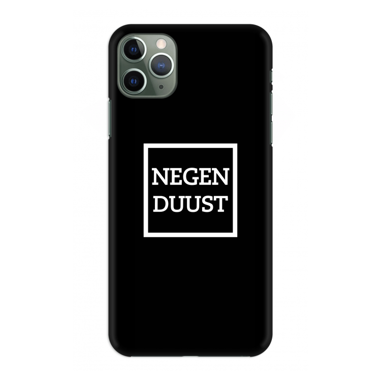 Negenduust black: Volledig geprint iPhone 11 Pro Max Hoesje