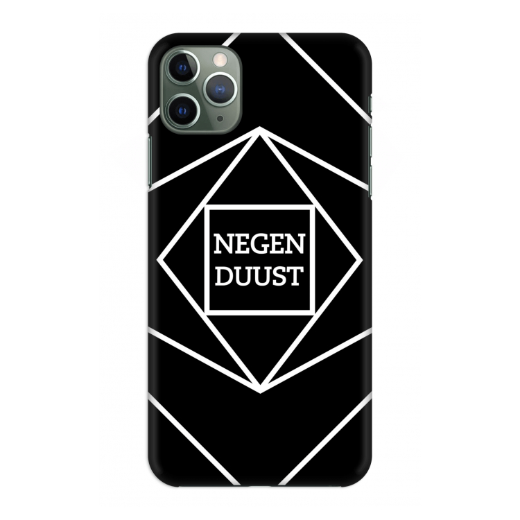 Negenduust geometrisch: Volledig geprint iPhone 11 Pro Max Hoesje