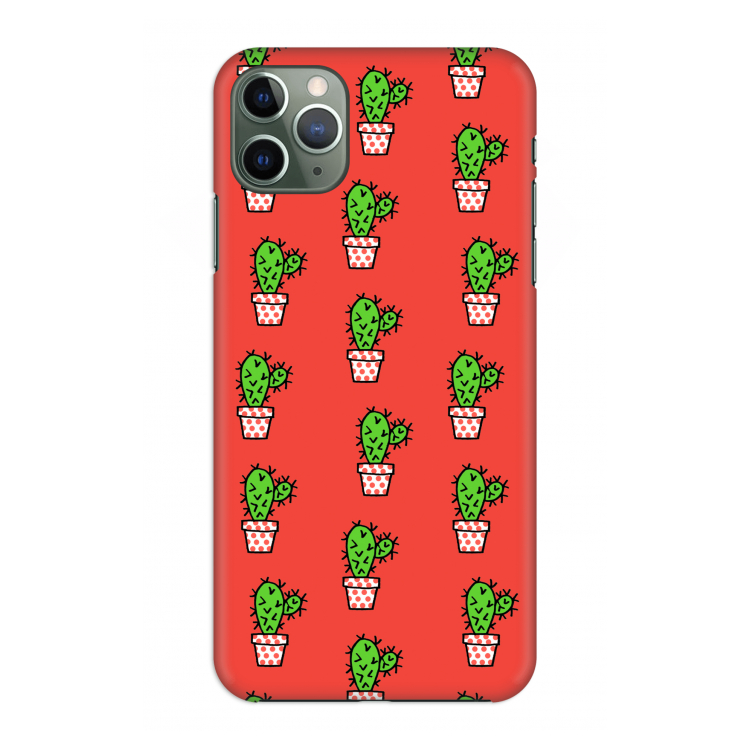 Mini cactus: Volledig geprint iPhone 11 Pro Max Hoesje
