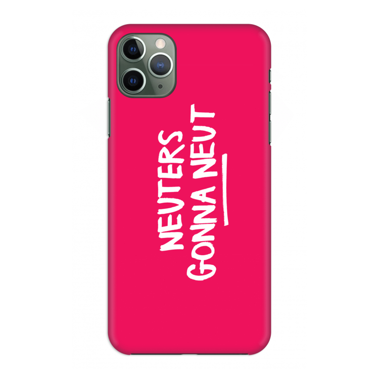 Neuters (roze): Volledig geprint iPhone 11 Pro Max Hoesje