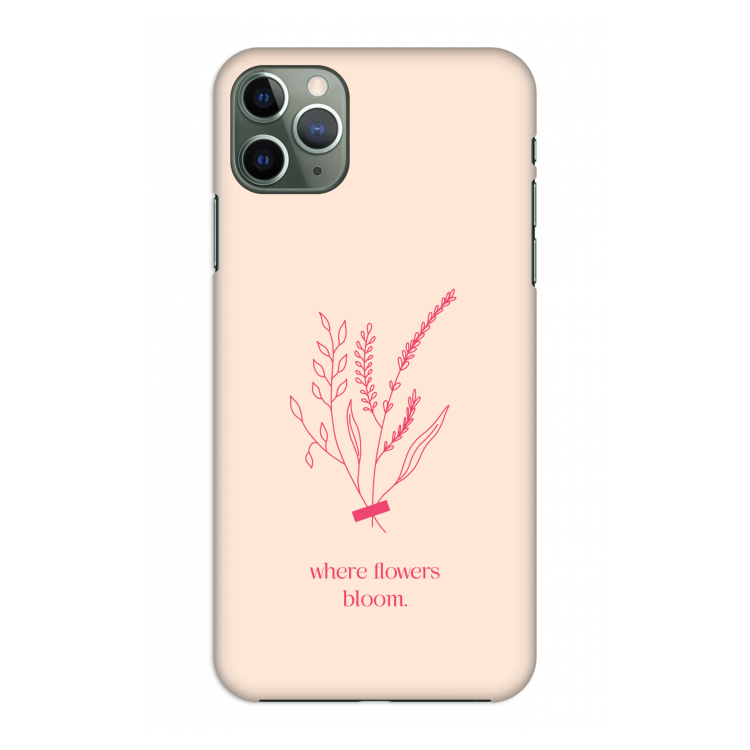 Where flowers bloom: Volledig geprint iPhone 11 Pro Max Hoesje