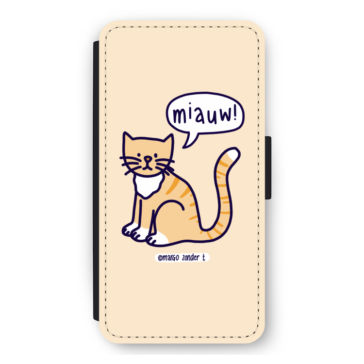 Miauw: iPhone 11 Pro Max Flip Hoesje