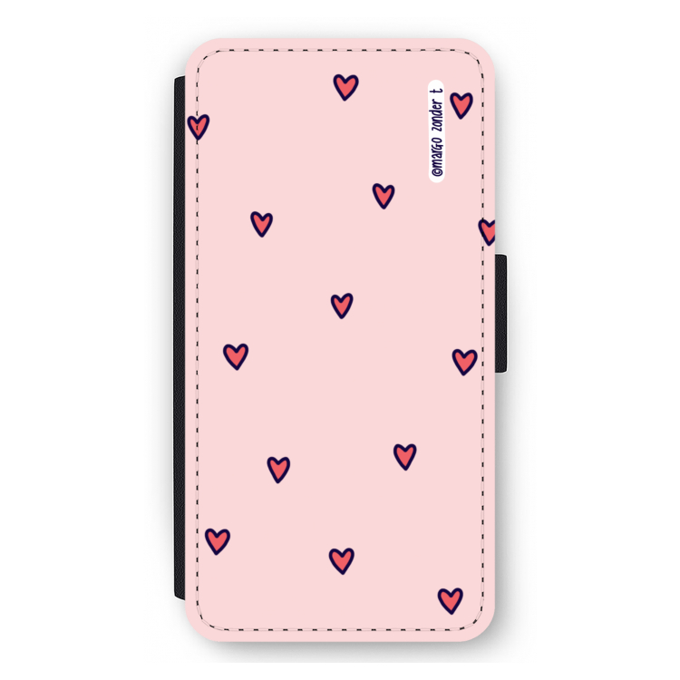 Hartjes: iPhone 11 Pro Max Flip Hoesje