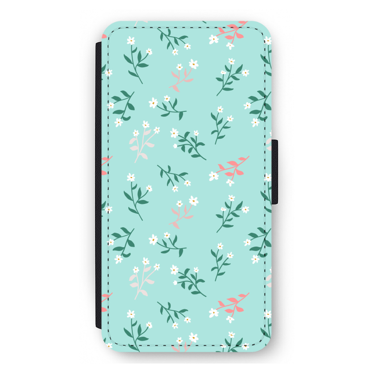 Small white flowers: iPhone 11 Pro Max Flip Hoesje