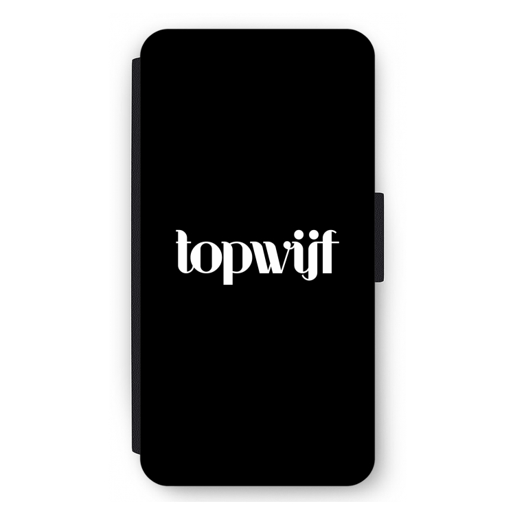 Topwijf Zwart: iPhone 11 Pro Max Flip Hoesje
