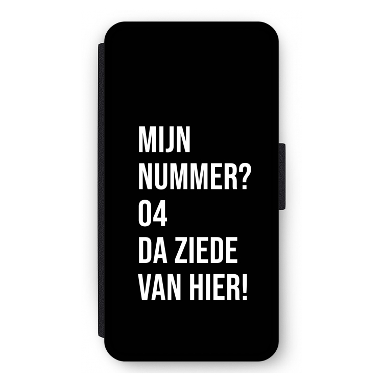Da ziede van hier - Zwart: iPhone 11 Pro Max Flip Hoesje