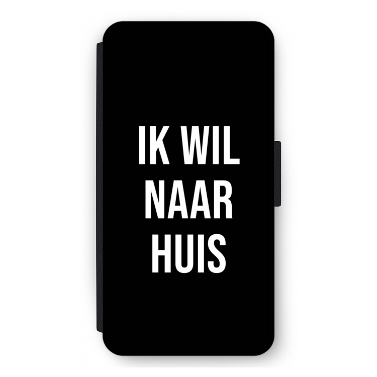Ik wil naar huis - Zwart: iPhone 11 Pro Max Flip Hoesje