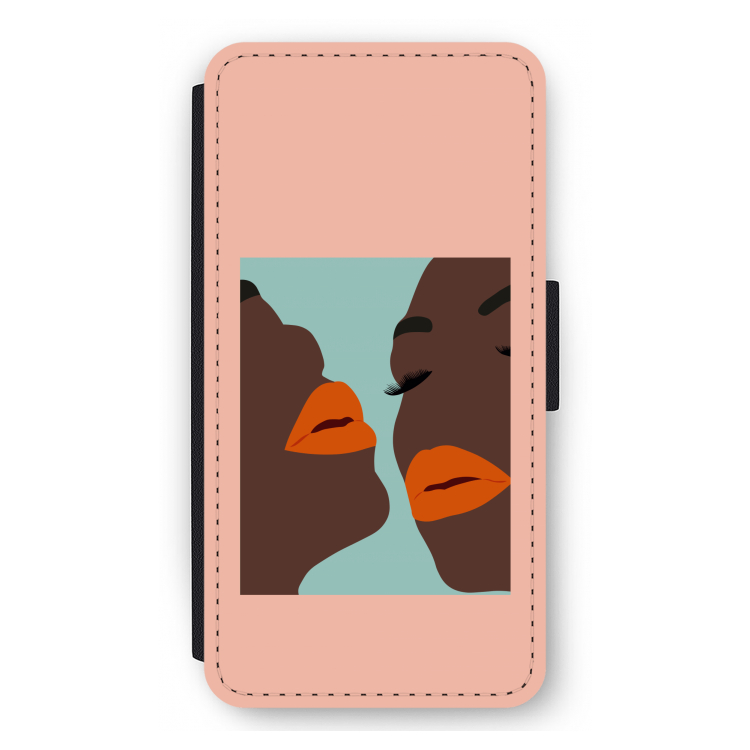 Orange lips: iPhone 11 Pro Max Flip Hoesje
