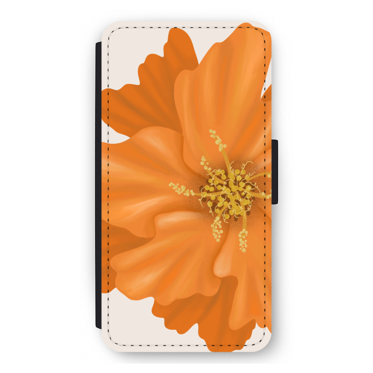 Orange Ellila flower: iPhone 11 Pro Max Flip Hoesje