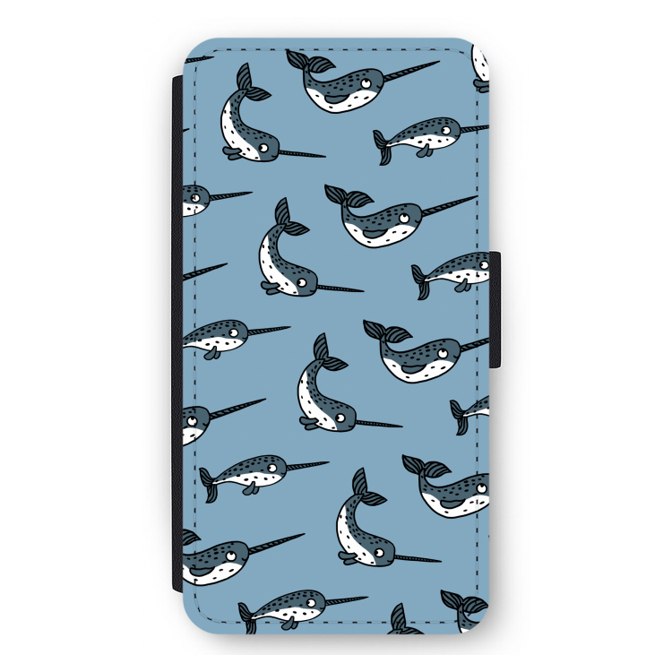 Narwhal: iPhone 11 Pro Max Flip Hoesje