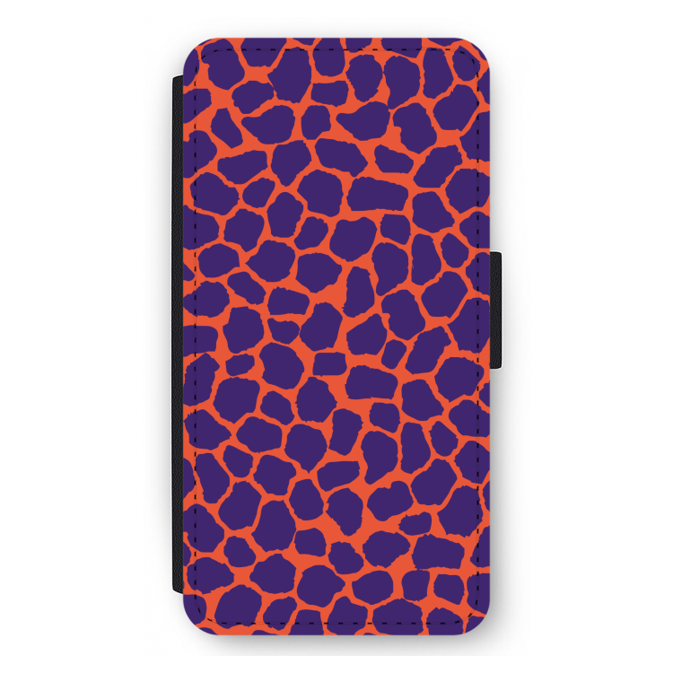 Purple Giraffe: iPhone 11 Pro Max Flip Hoesje