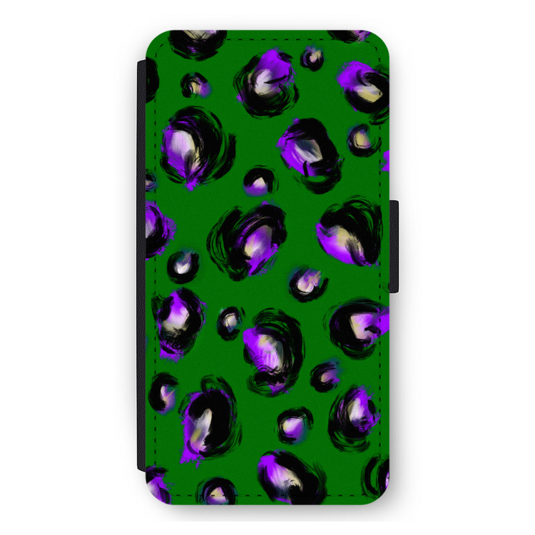 Green Cheetah: iPhone 11 Pro Max Flip Hoesje