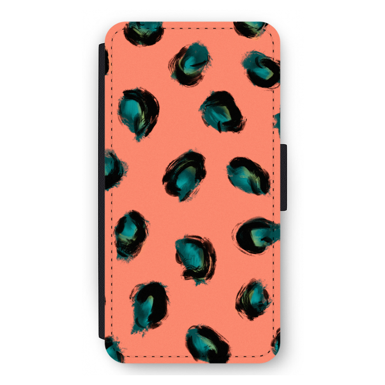 Pink Cheetah: iPhone 11 Pro Max Flip Hoesje