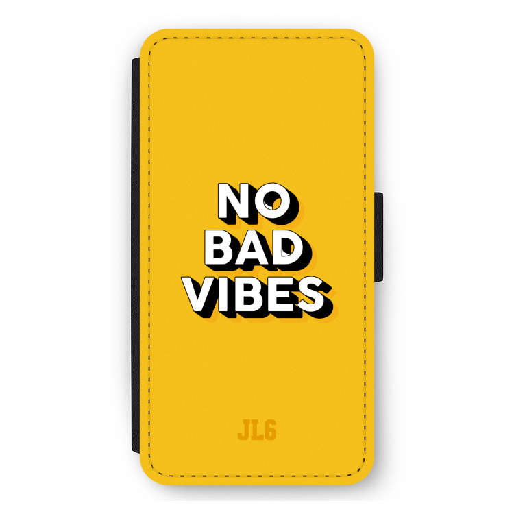 No Bad Vibes: iPhone 11 Pro Max Flip Hoesje
