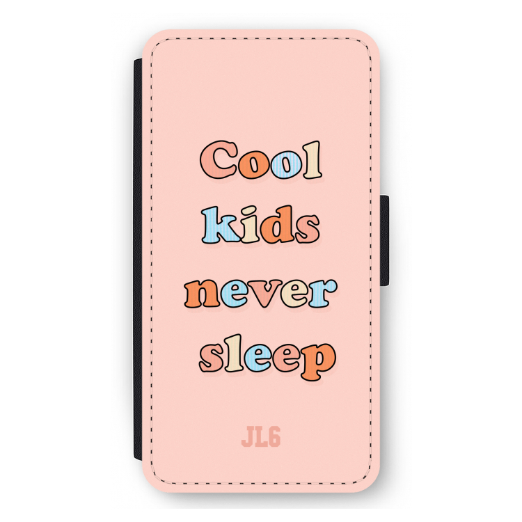Cool Kids Never Sleep: iPhone 11 Pro Max Flip Hoesje