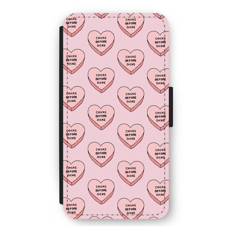 Chicks before dicks: iPhone 11 Pro Max Flip Hoesje