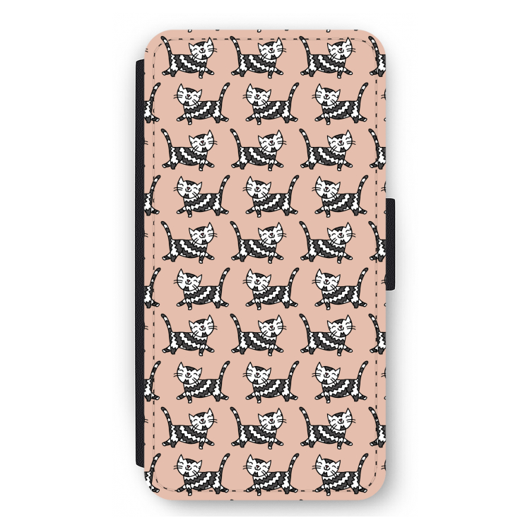 Zwarte poes: iPhone 11 Pro Max Flip Hoesje