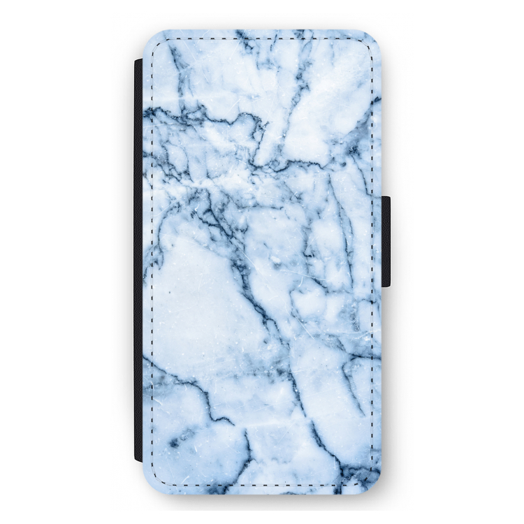 Blauw marmer: iPhone 11 Pro Max Flip Hoesje