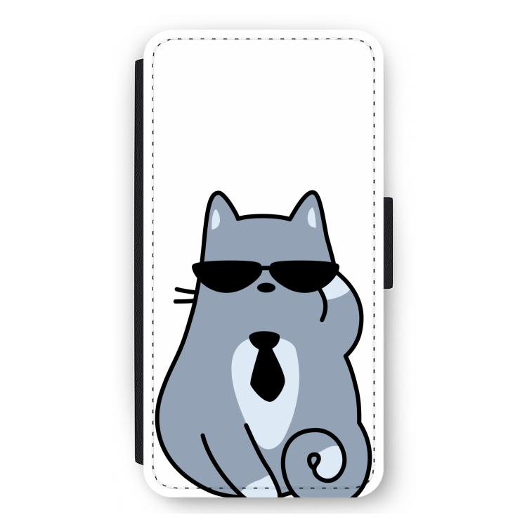 Cool cat: iPhone 11 Pro Max Flip Hoesje