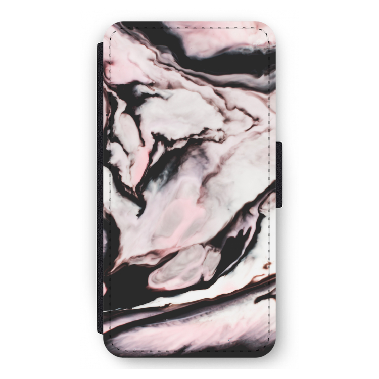 Roze stroom: iPhone 11 Pro Max Flip Hoesje