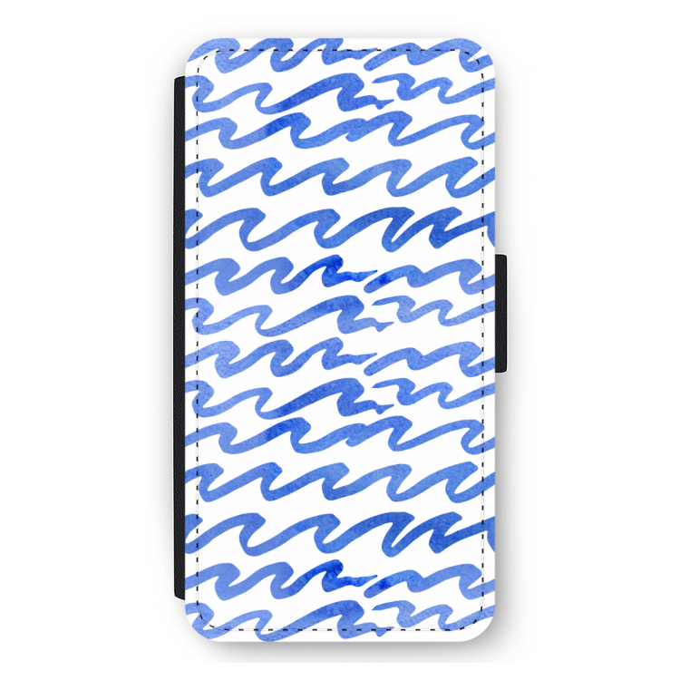 Blauwe golven: iPhone 11 Pro Max Flip Hoesje