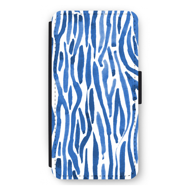 Blauwe nerven: iPhone 11 Pro Max Flip Hoesje