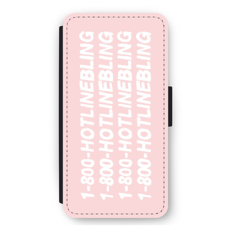 Hotline bling pink: iPhone 11 Pro Max Flip Hoesje