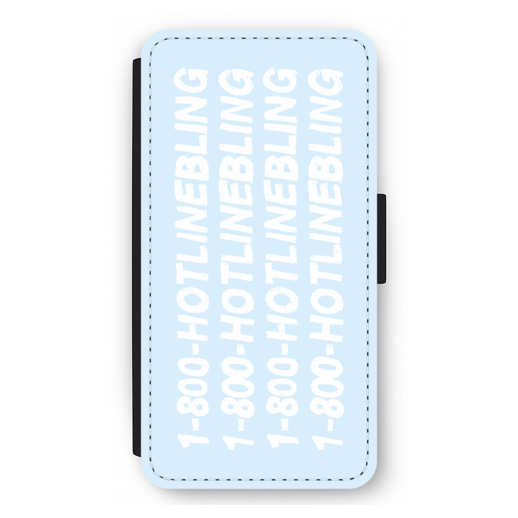 Hotline bling blue: iPhone 11 Pro Max Flip Hoesje
