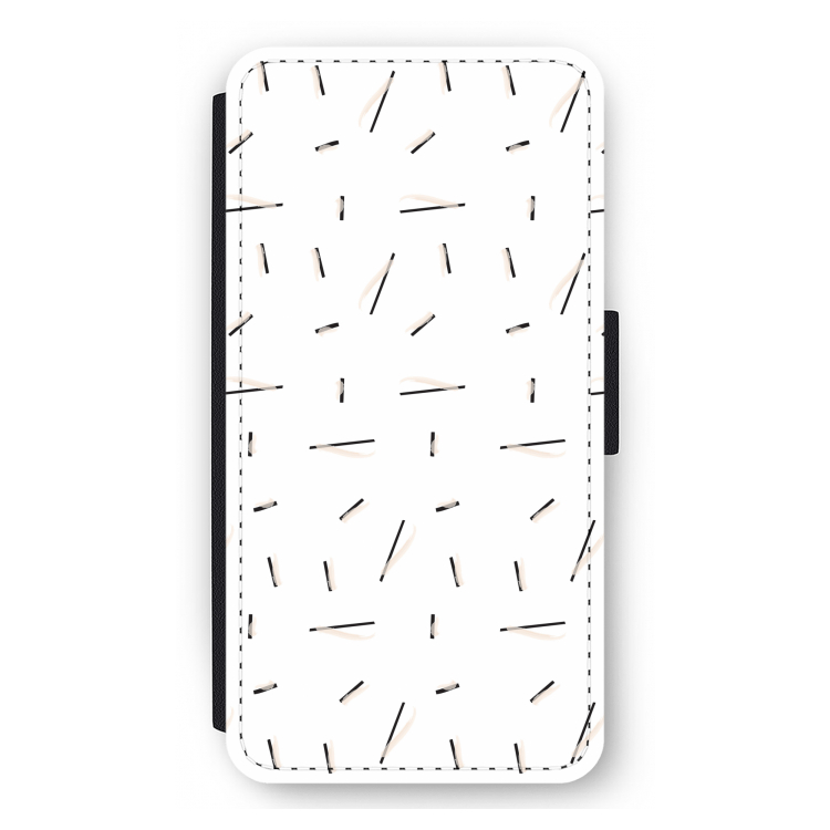 Hipster stripes: iPhone 11 Pro Max Flip Hoesje