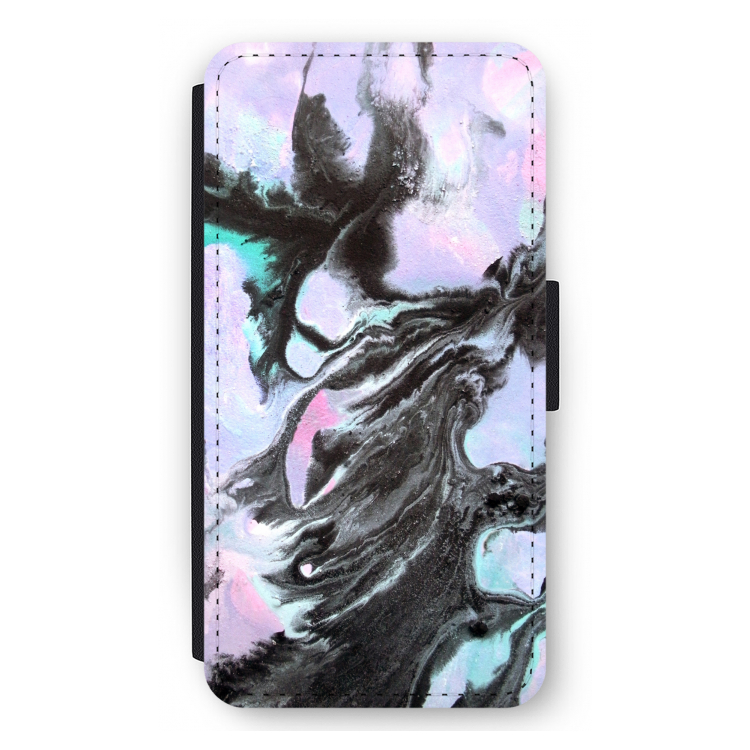 Pastel zwart: iPhone 11 Pro Max Flip Hoesje