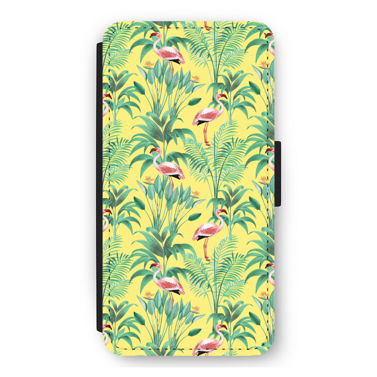 Flamingo party: iPhone 11 Pro Max Flip Hoesje