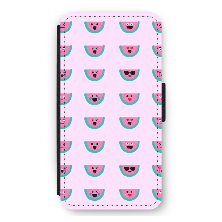 Smiley watermeloenprint: iPhone 11 Pro Max Flip Hoesje
