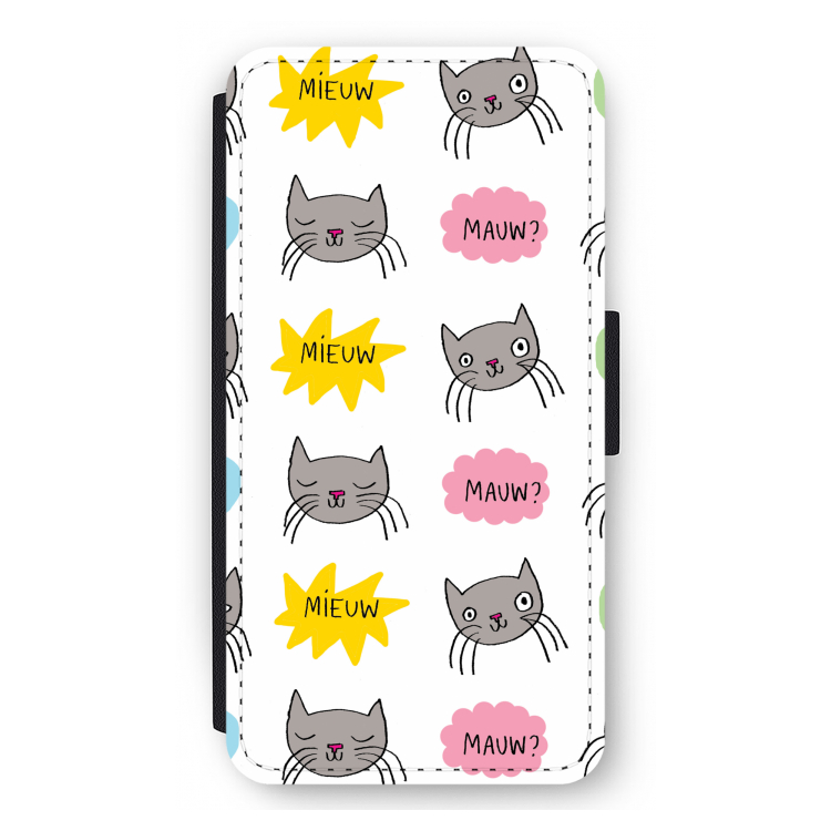 Meow: iPhone 11 Pro Max Flip Hoesje