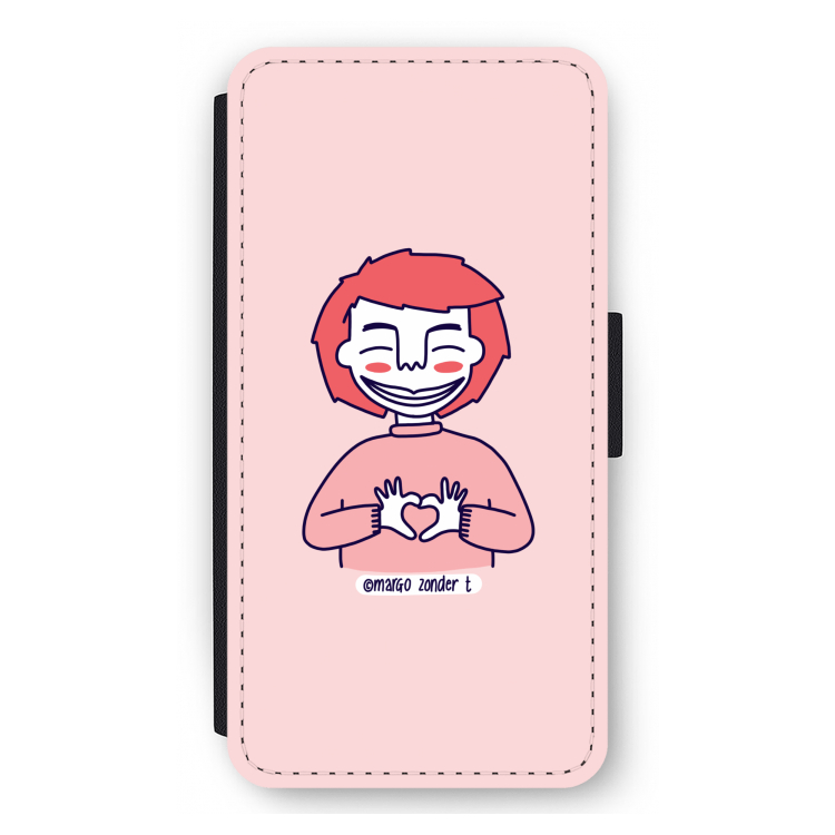 Hartje: iPhone 11 Pro Max Flip Hoesje