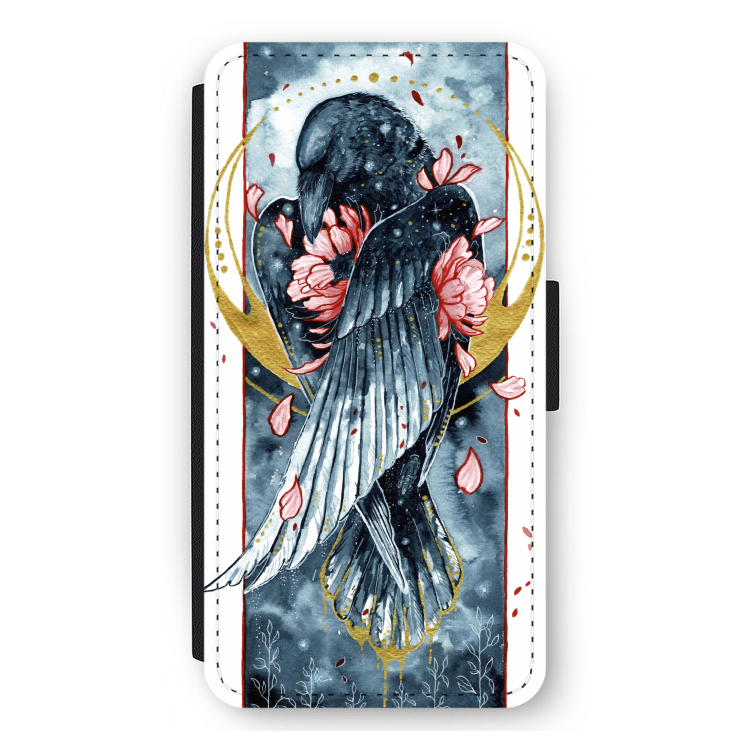 Golden Raven: iPhone 11 Pro Max Flip Hoesje