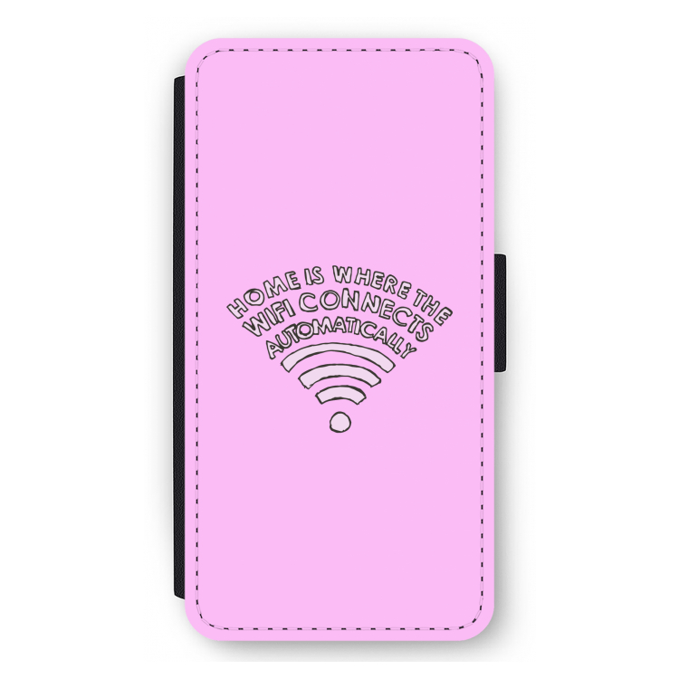 Home Is Where The Wifi Is: iPhone 11 Pro Max Flip Hoesje