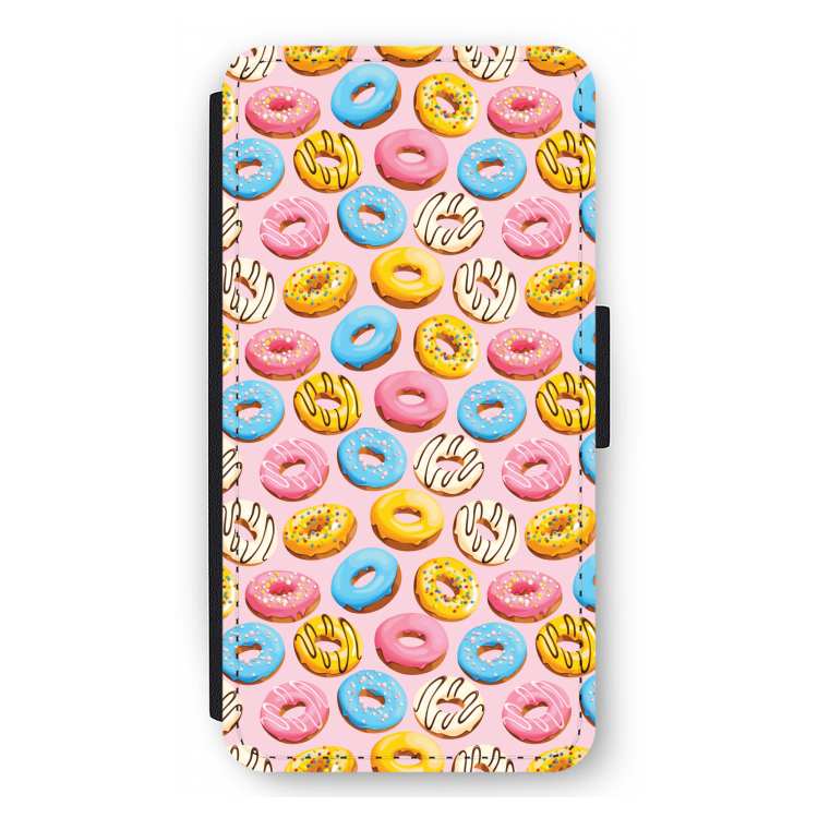 Pink donuts: iPhone 11 Pro Max Flip Hoesje