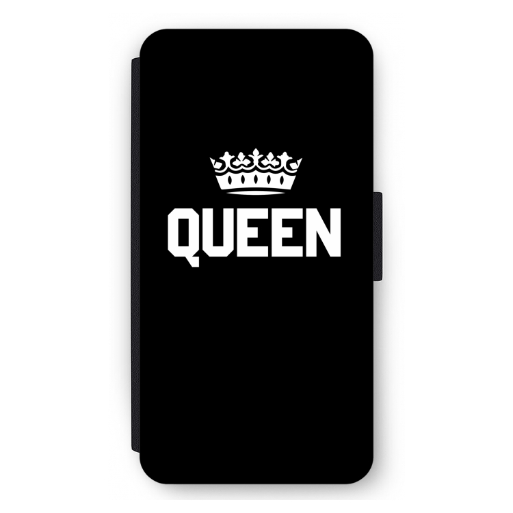 Queen zwart: iPhone 11 Pro Max Flip Hoesje