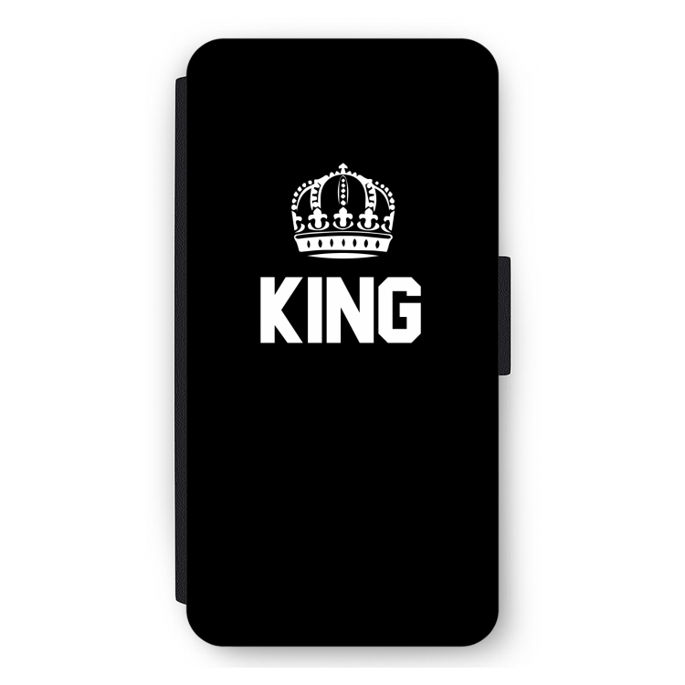King zwart: iPhone 11 Pro Max Flip Hoesje
