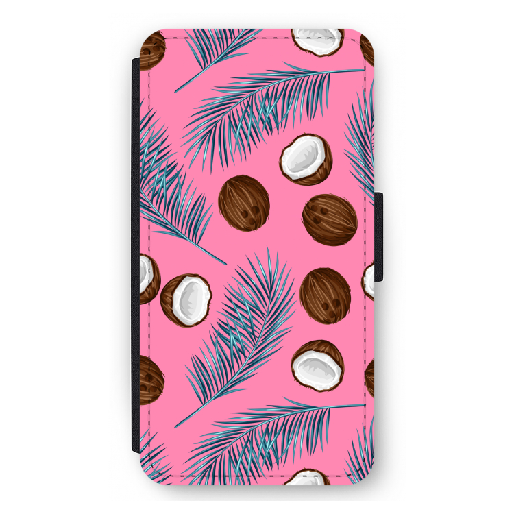 Kokosnoot roze: iPhone 11 Pro Max Flip Hoesje