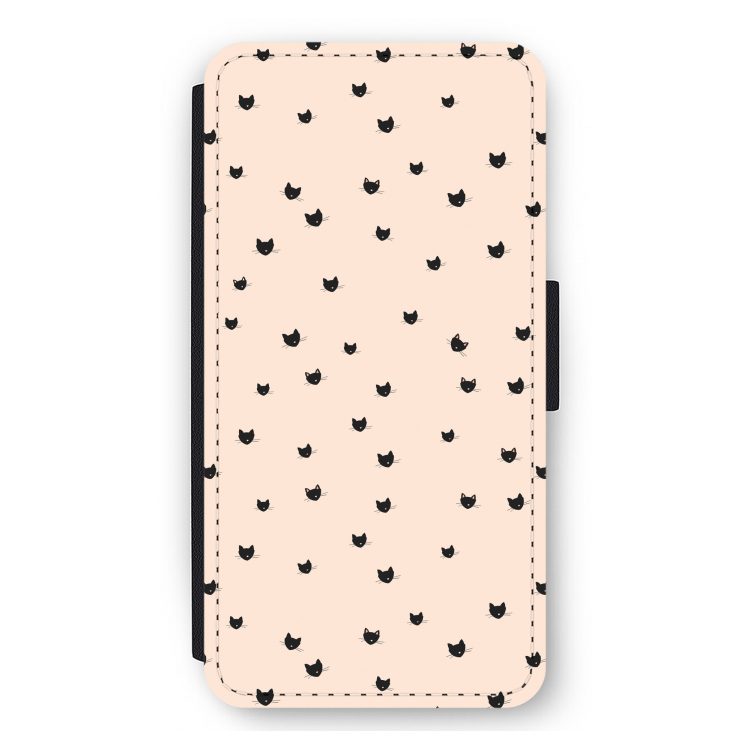 Kleine kattenkopjes: iPhone 11 Pro Max Flip Hoesje