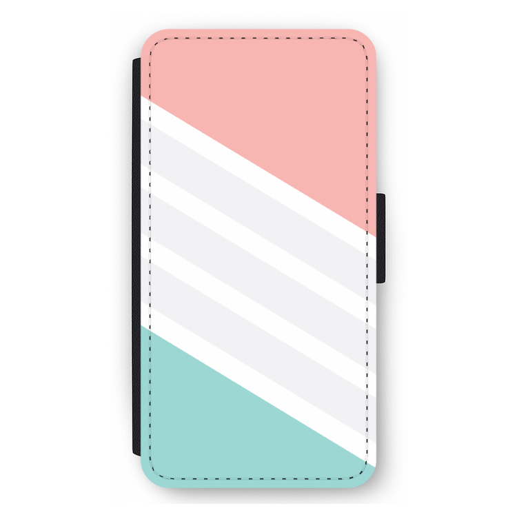 Strepen pastel: iPhone 11 Pro Max Flip Hoesje