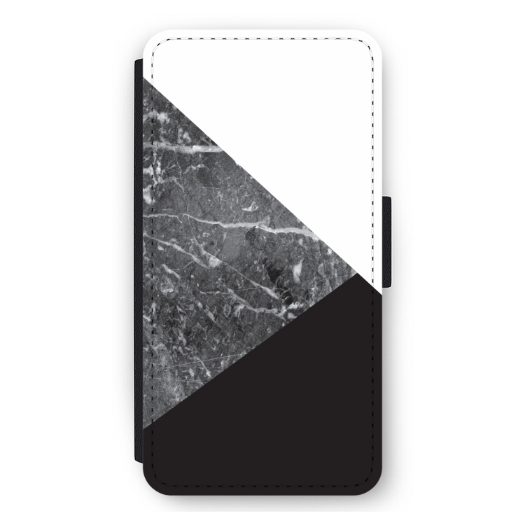 Combinatie marmer: iPhone 11 Pro Max Flip Hoesje