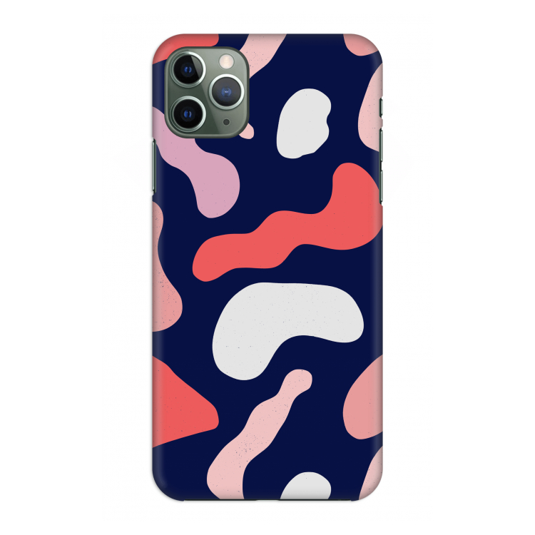 Memphis Shapes Pink: Volledig geprint iPhone 11 Pro Max Hoesje