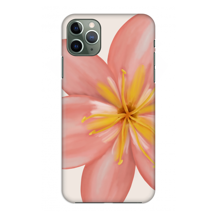 Pink Ellila Flower: Volledig geprint iPhone 11 Pro Max Hoesje