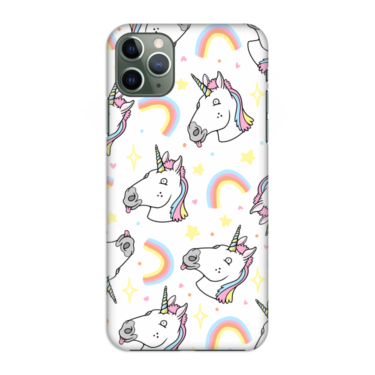 Rainbow Unicorn: Volledig geprint iPhone 11 Pro Max Hoesje